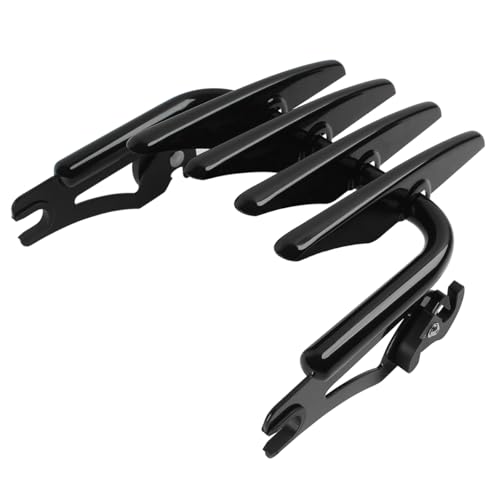 H RUO Stealth Luggage Rack Black Detachable Luggage Rack Compatible with Harley Davidson Street Glide Road Glide Road King Electra Glide Ultra Limited 2009-2025