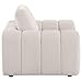Coaster Home Furnishings - Burnett - Chenille Upholstered Accent Chair with Rounded Arms, Curved Shape, Attached Seat and Reversible Back Cushion - Living Room - Ivory - 504957