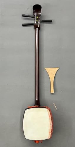EXYIPRSTU - Instrument à cordes japonais shamisen rouge acide brindilles en bois
