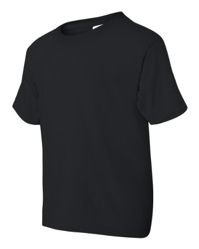 Gildan Boys Heavy Cotton T-Shirt(G500B)-Black-M #TOP3