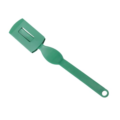 BRIGHTFUFU 2 Pcs Carbon Steel Knife Set Bread Slicer Cake Knife Bread Spreader Pastry Cutting Tool Non-stick Blade Green Easy to Clean