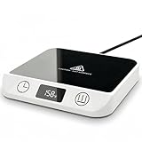 MADCKDEDRT Coffee Mug Warmer & Candle Warmer 46W Electric Cup Warmer for Desk - Smart Digital Display 6 Heat Settings Timer Auto Shut-Off Work from Home Office Gift (White)