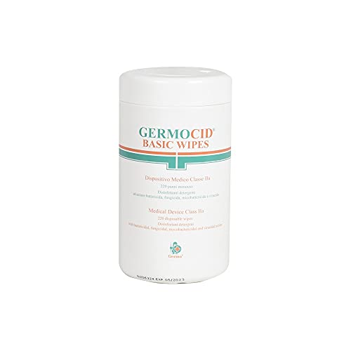 Basic Wipes Germocid -Salviettine Disinfettanti - Tubetto da 220 pezzi