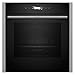 NEFF B54CR71N0, N 70, Smarter Einbau-Backofen 60x60 cm, Made in Germany, Pyrolyse, Optimaler Zugriff mit Slide&Hide, Full Touch TFT-Display, Air Fry Funktion, Automatikprogramme, Soft Open, Edelstahl