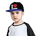 I Love Jiu Jitsu Flat Bill Hat Boys Girls Fashion Hip Hop Style Contrast Color Flat Bill Hat Blue