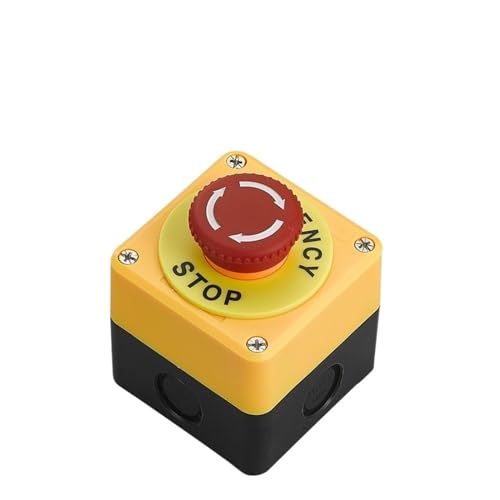Boîtier pour bouton arrêt d'urgence 22mm étanche anti déclenchement accidentel