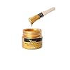 Acrylic Paint Metallic Gold, Non Toxic, Non Fading, 100ml Gold Leaf Paint for Art, Painting, Handcrafts, Ideal for Canvas Wood Clay Fabric Craft Supplies #1
