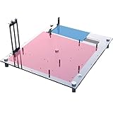 PC Test Bench Open Frame Computer Case DIY PC Case, Support ATX/M‑ATX/ITX Motherboards, Transparent Organic Glass Frame, Rectangular Heat Dissipation Design, Open Computer Case Bracke(MATX)