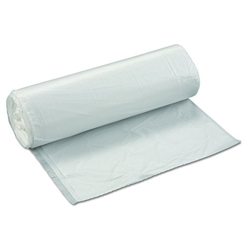 Image of Inteplast Group S386014N 60-Gallon 14 Microns 38 in. x 60 in. High-Density Interleaved Commercial Can Liners - Clear (200-Piece /Carton)