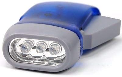 DIGIFLEX Hand Press Torch  Garden Tools -3 Led Dynamo Flashlight for Camping, Hiking, Autumn and Survival - No Batteries Required, Eco & Rechargeable