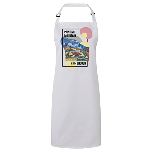 Tablier blanc Gauguin chanson art pour cuisine et peinture