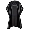 Retoo Mantella da parrucchiere professionale con chiusura con coulisse in nylon per donna Uomo Bambini Mantellina per taglio capelli taglia universale antispruzzo per taglio capelli #1