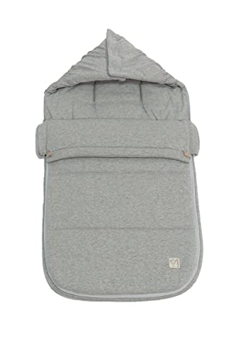 KAISER 6578523 TIFFY JERSEY Sommer Fußsack, Perfekt für warme Tage geeignet, 6-36 Monate, Fb. light grey