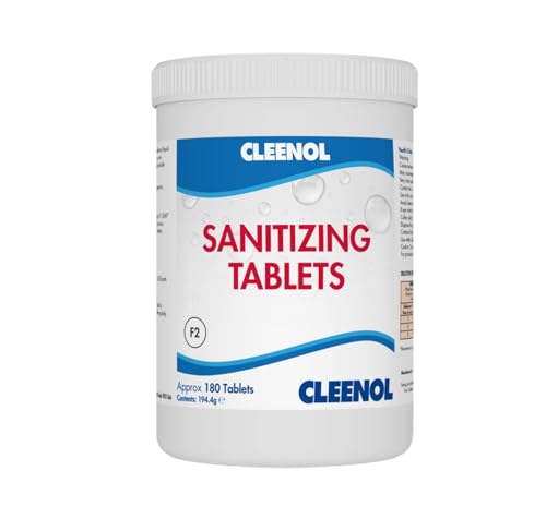 Cleenol 062534/6 Sanitizing Bleach Tablets, Set of 180