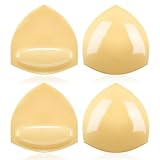 SERMICLE Both Sides Sticky Bra Inserts 2 Pairs - Self Adhesive Boob Pads Bra Pad Double-Sided Bra inserts Push up Pad (Beige, One Size)