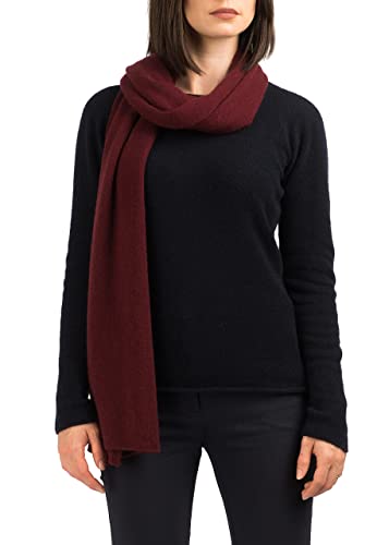 Dalle Piane Cashmere - Bufanda de 100 % cachemira, para hombre y mujer, burdeos, Talla única Cover