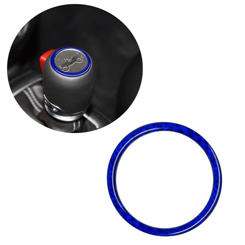 RUIANTE Gear Shift Panel Ring for Jeep Wrangler JL JLU 2018-2025（1pc Blue）