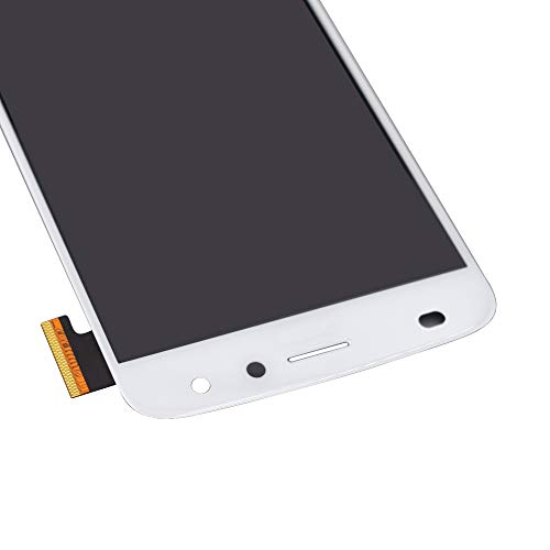 Image of LCD Screen Display with Digitizer Touch Panel Without Bezel Frame Compatible with Motorola Moto Z2 Play XT1710-01 XT1710-07 XT1710-10 XT1710-08 XT1710-09(White)