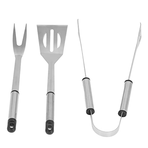 Set de 3 herramientas para parrilla de acero inoxidable miniatura 3