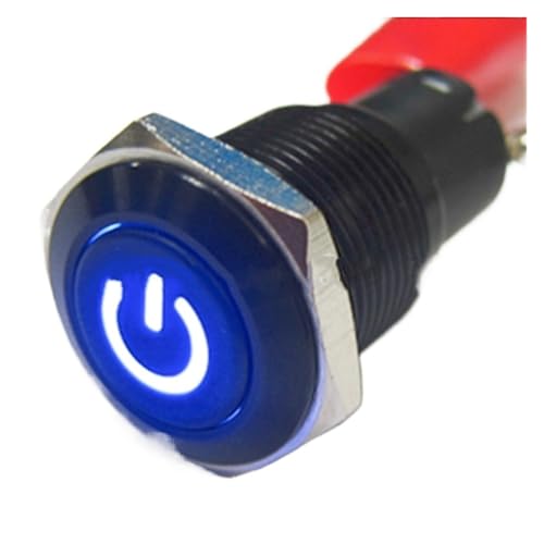 Interruptor pulsador de 16 mm para personalizar el cuadro de mandos de su embarcación