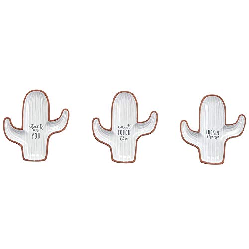 Cactus Boxed Dish petit plat céramique décoration table Mud Pie - 2
