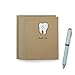 Handmade Tooth Thank You Cards with Matching Envelope - 10 Pack Kraft Brown Blank Dentist Greeting Cards - Perfect Graduation Gifts for Dentist - Nursing - Medical Assistant Gifts