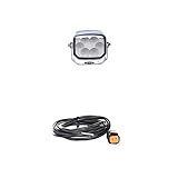 Arbeitsscheinwerfer LED Hella 2ZR 996 188-121 Rückfahrleuchte Power Beam 1000/ E1 3249/ E1 36160, Anbau, 12V/24V + Kabelsatz, Arbeitsscheinwerfer, 2.000 mm Leitung mit Deutsch-Stecker, Schwarz