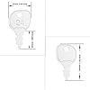 10Pcs Universal Lawn Mower Key, Indak 430 691959 Replacement for Lawn Mower Equipment: AYP, Briggs & Stratton, Craftsman, Husqvarna, MTD, Murray, Scag, Snappe #1