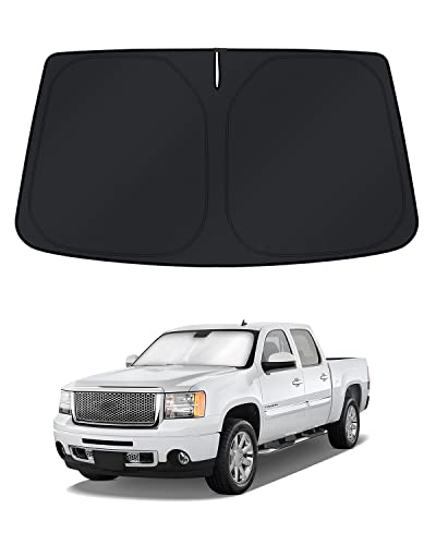 KUST Windshield Sun Shade for Chevrolet Silverado/GMC Sierra 2007-2011 2012 2013 Window Accessories...