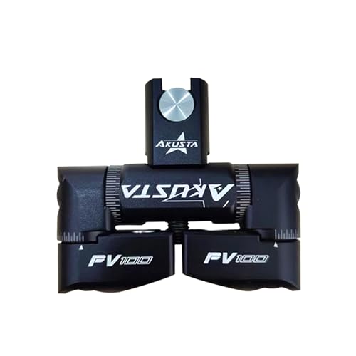 DEERACE Adjustable V-Bar Mount Double Side Bow Stabilizer Quick Disconnect for Recurve Bow and Compound Bow (Black)