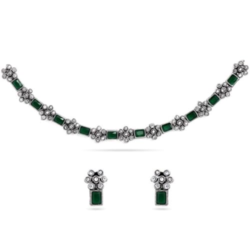 Image of Rubans Oxidised Necklace Set Jewellery Gift for Women & Girls