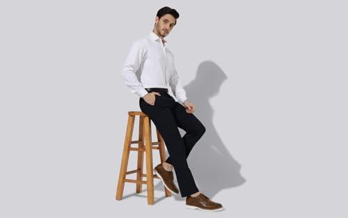 Image of Neeman's Luxe Brogues for Men | Antique Finish Faux Leather (PU) with Mendelian Brogue Pattern | Comfortable Semi-Casual Brogues