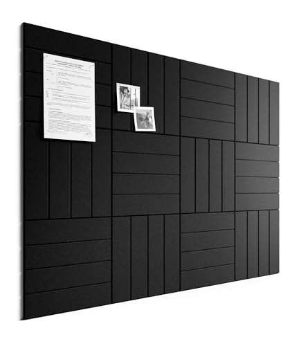 Bumusty 48" x 36" Large Cork Board Alternative, Black