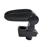  Mittelarmlehne Textilbezug mit Staufach Schwarz Passgenau Neu Hochwertig Maßgefertigt