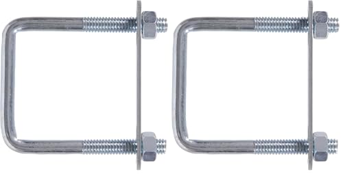 Image of Hardware Essentials 320892 Square U-Bolt-5 /16-18 x 3 inch x 2 inch, 1 Count (Pack of 2), Zinc