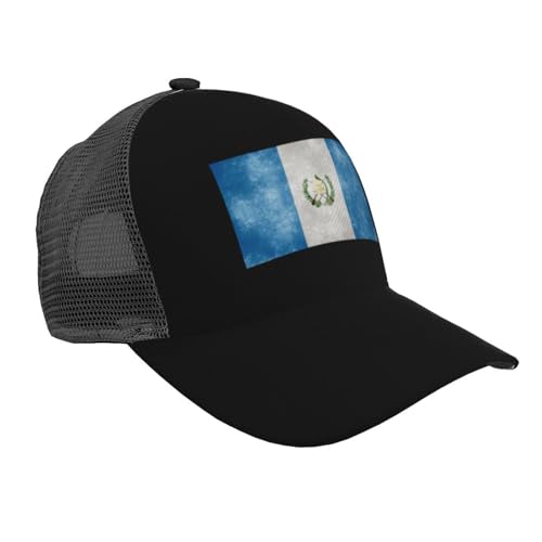 Flag of Guatemala Mesh Baseball Cap - Classic Adjustable Peaked Cap, Trucker Hat for Men and Women