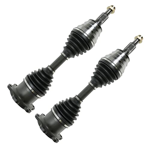 Image of TRQ Front Driver and Passenger Side CV Axle Assembly Set for Chevrolet | for 2002-2006 Chevrolet Avalanche 2500 2001-2006 Chevrolet Silverado 1500 HD +18 more 4WD with 8 Lug Wheels