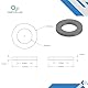 KINETICS LINE Flachdichtung 3/4 Zoll Spezial (24 x 16 x 2 mm) 100 Stück Dichtungen für Gasanlagen, Klimaanlage, Solar, Sanitär, Verstärkt mit Kevlar® Aramidfaser (bis zu 350°C)