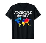 Travel Tshirt Wanderlust World Map Adventure Traveler Gift T-Shirt