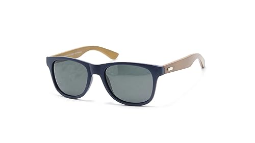 Óculos De Sol Redondo Unissex Com Proteção Uv-400 Rf-1033 (Azul-Escuro)