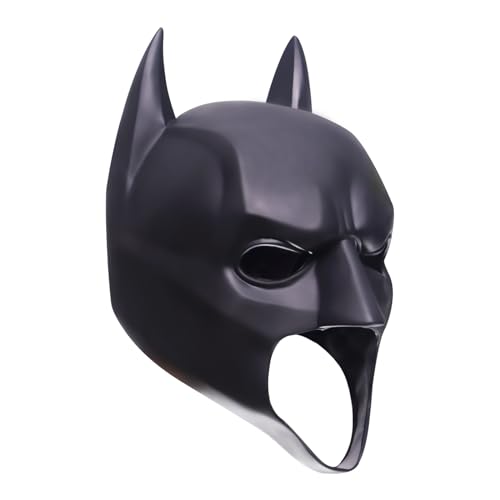 Consejos para Comprar Antifaz batman los mejores 10. 45 Lhbxthk - Máscara de Batman para adultos, casco negro, disfraz de superhéroe, disfraz de cosplay de caballero oscuro, gorro de Batman para disfraces de Halloween