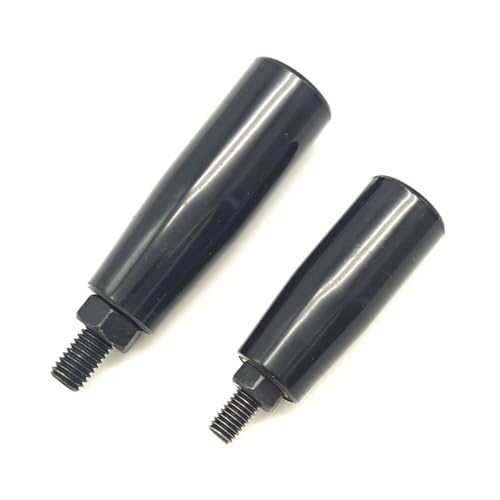 Image of Nylon Revolving Handle with M8 M10 Male Thread Screw Foldable Part Crank Handle Rotating Handle Plastic Knob for Industry Lathe Milling Grinding Machine (M8x63), Black