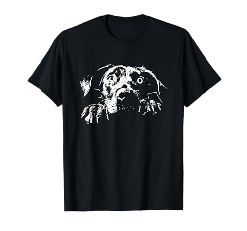 Peeking Catahoula Dog Graphic Design T-Shirt
