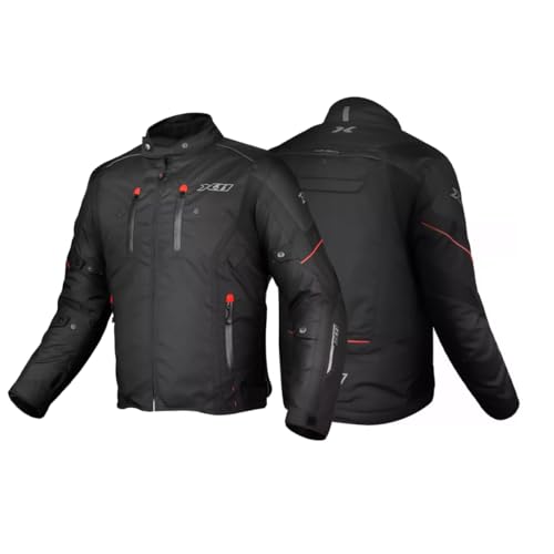 Jaqueta Para Moto Motociclista X11 Iron 3 Masculina Feminina (BR, Alfa, 4G, Regular, Regular, MASCULINO/VERMELHO)