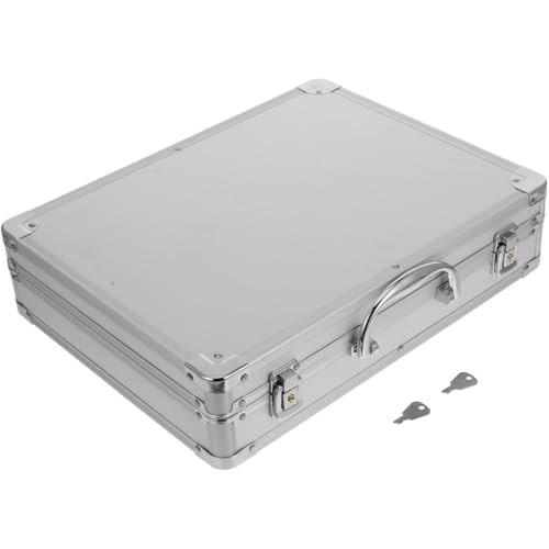 DOITOOL Silver Aluminum Briefcase 14 Inch