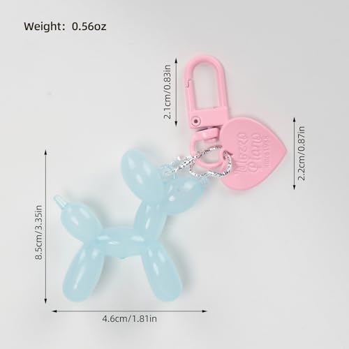 Cute Jelly Balloon Dog Keychain, Couple Keychain Accessories for Car Keys Backpack Pendant Bag Keychain2