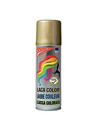 Color Haarspray für farbig buntes Haar - Gold - Color Farbspray zum Verkleiden & Schminken für Karneval, Fasching, Halloween & Motto-Party