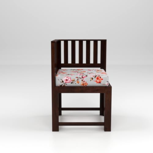 Image of Solid Sheesham Wood Dining Chair Set of 2 | Wooden Arm Chairs with Cushion | Living Room Chair | Dining Table Chair | Modern Wooden Furniture