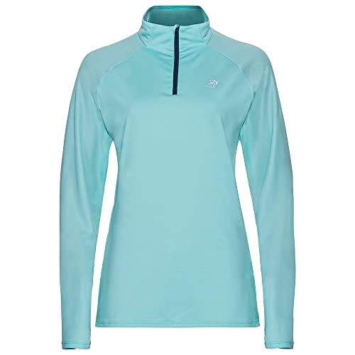 Maillot de course Odlo Essential Ceramiwarm pour femme zip cloud