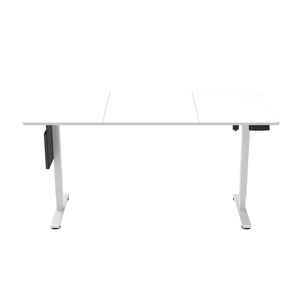 Home Deluxe Scrivania regolabile in altezza, design ergonomico in bianco, 160 x 80 cm, per ufficio e casa